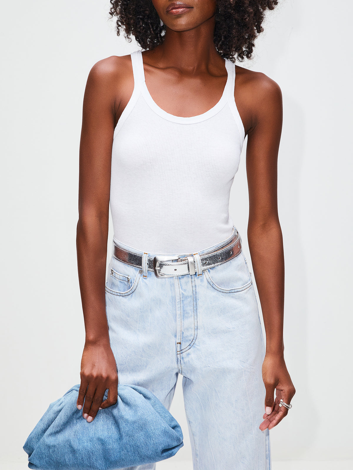 Ribbed Tank,RE/DONE,WHITE,Image 3