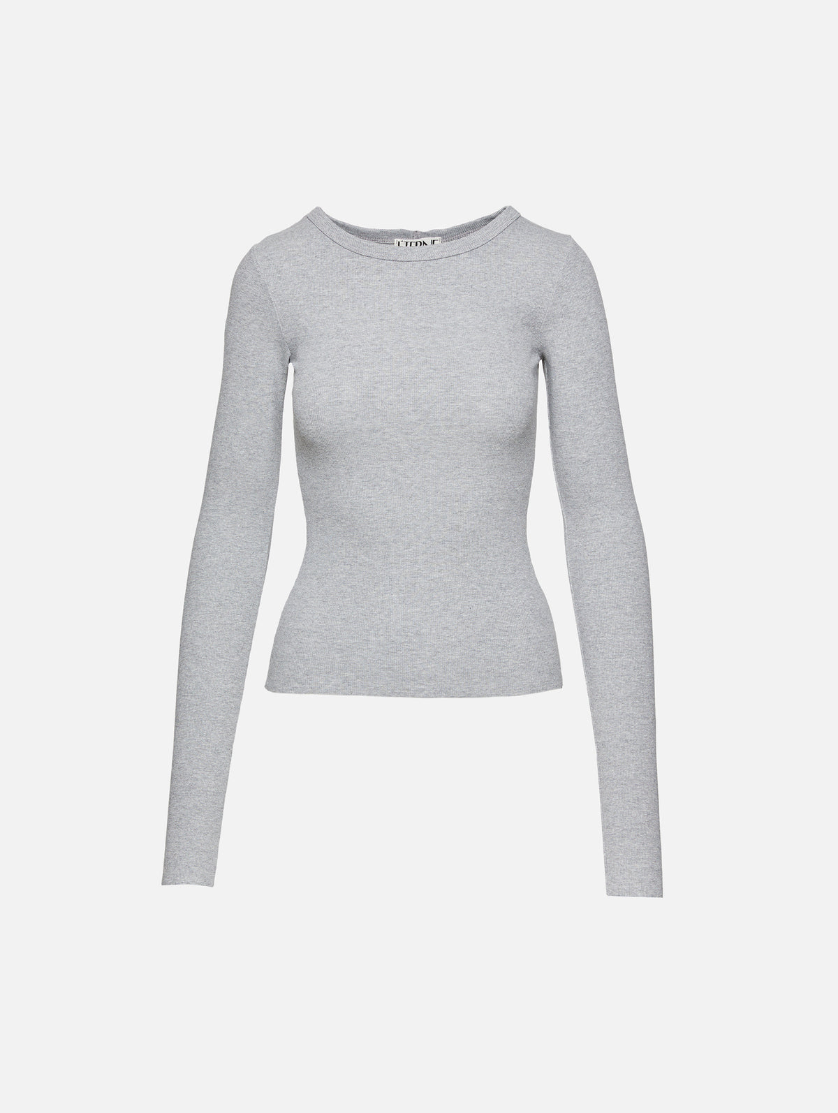 Long Sleeve Fitted Top,ÉTERNE,BLACK,Image 11