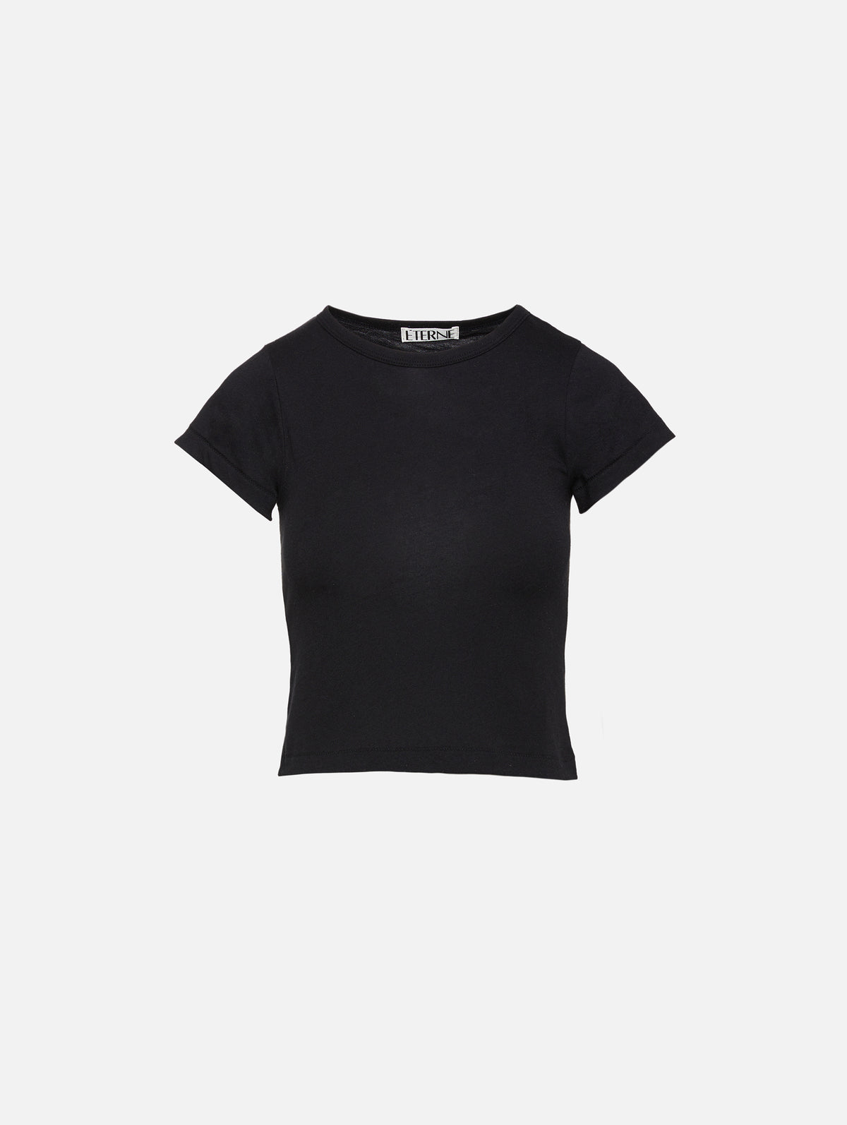 Short Sleeve Baby Tee,ÉTERNE,BLACK,Image 11