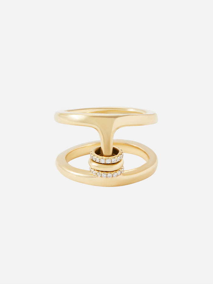 Phantom SK Pave Ring,HOORSENBUHS,YELLOW GOLD,Image 1