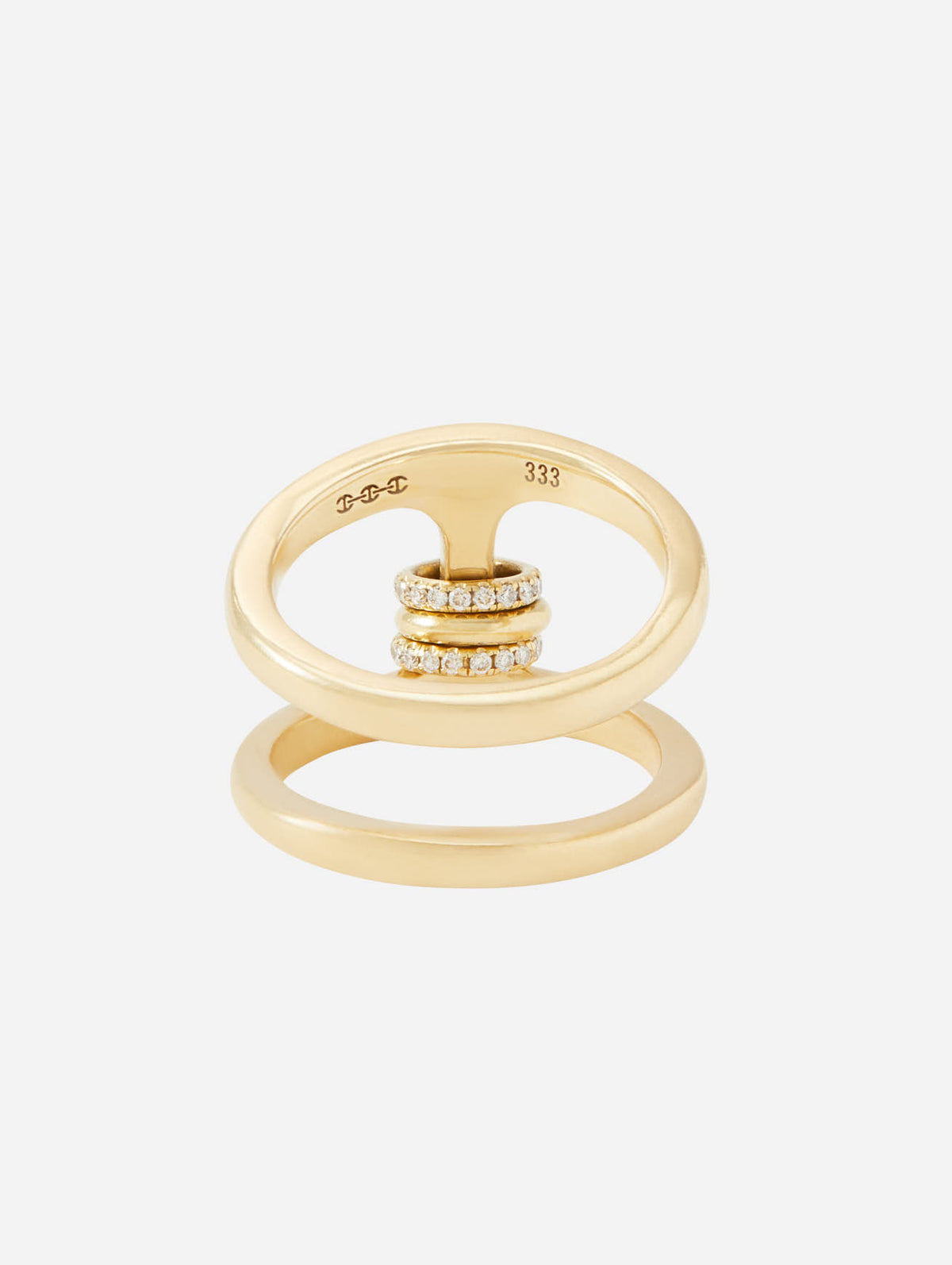 Phantom SK Pave Ring,HOORSENBUHS,YELLOW GOLD,Image 4
