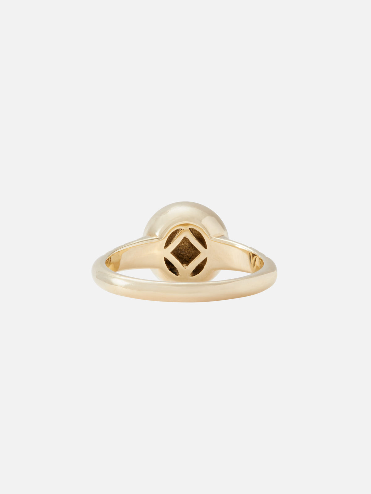 Mars Round Top Ring,RENVI,YELLOW GOLD,Image 4