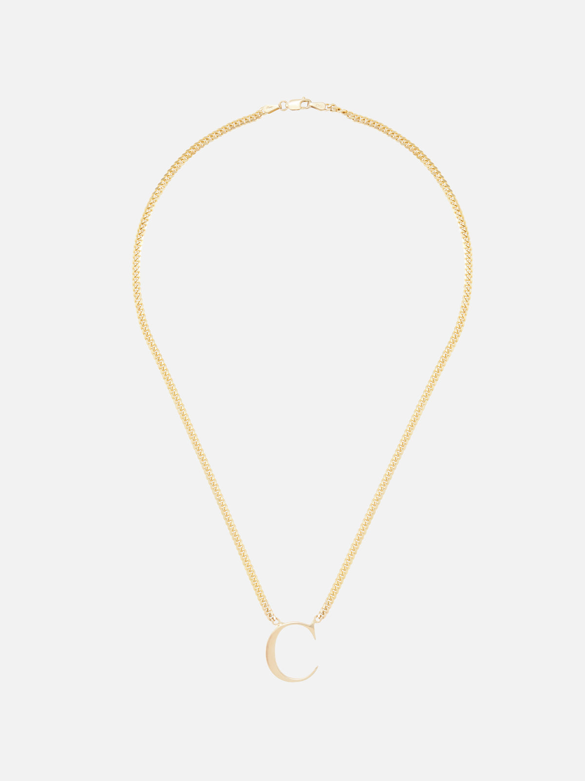 Roman Times Initial Necklace,SHYLEE ROSE,YELLOW GOLD,Image 3