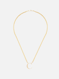 Roman Times Initial Necklace,SHYLEE ROSE,YELLOW GOLD,Image 3