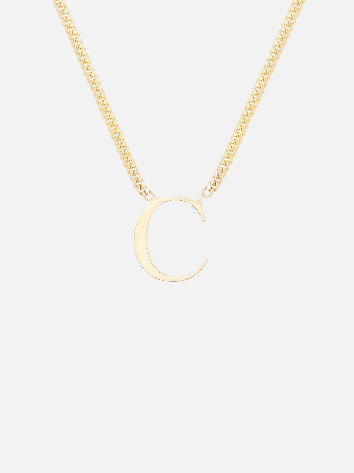 Roman Times Initial Necklace,SHYLEE ROSE,YELLOW GOLD,Image 1
