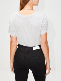 V Neck T Shirt,ÉTERNE,BLACK,Image 9