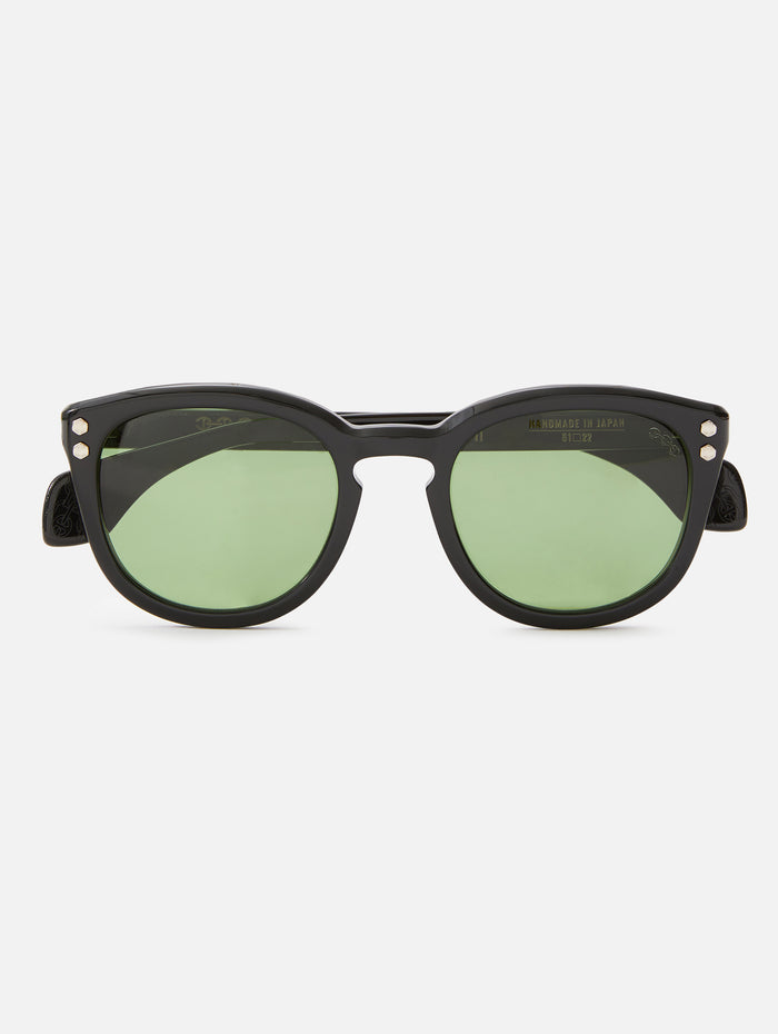 Model II Eyewear,HOORSENBUHS,BLACK WITH VINTAGE GREEN LENS,Image 1