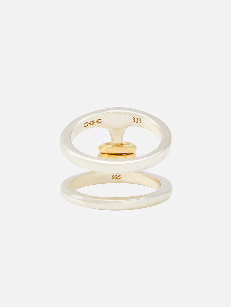 STERLING SILVER/YELLOW GOLD
