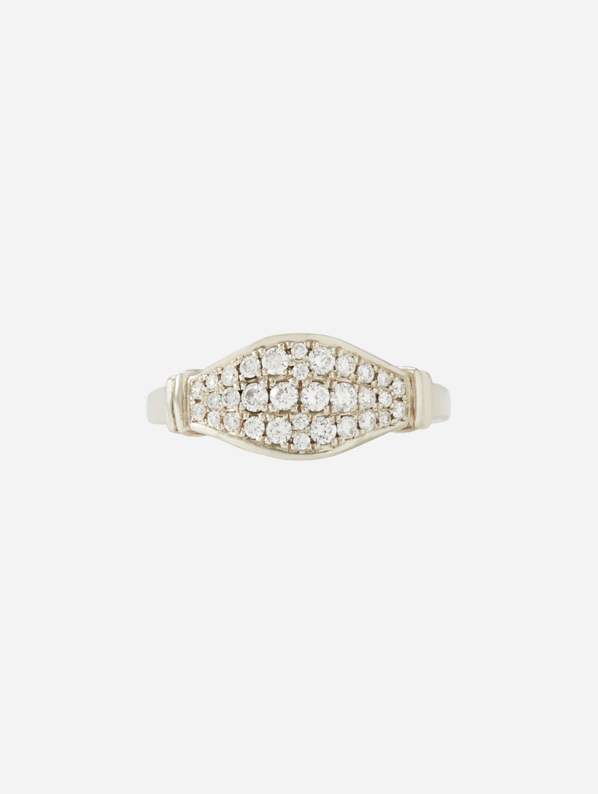 Maia Full Pave Pinky Ring,RENVI,YELLOW GOLD,Image 5