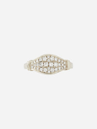 Maia Full Pave Pinky Ring,RENVI,YELLOW GOLD,Image 5