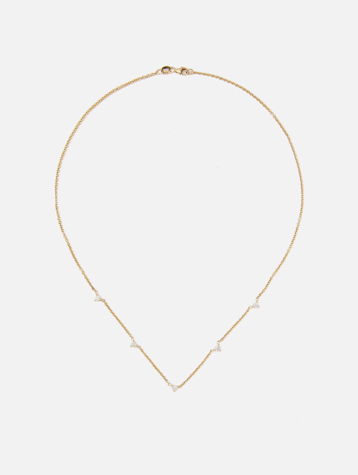 Floating Diamond Necklace,SHYLEE ROSE,YELLOW GOLD,Image 1