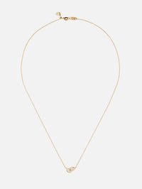 Poppy Two-Stone Pendant Necklace,JADE TRAU,YELLOW GOLD,Image 3
