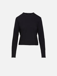 Carrie Long Sleeve Shirt,ELYSEWALKER LABEL,BLACK,Image 1