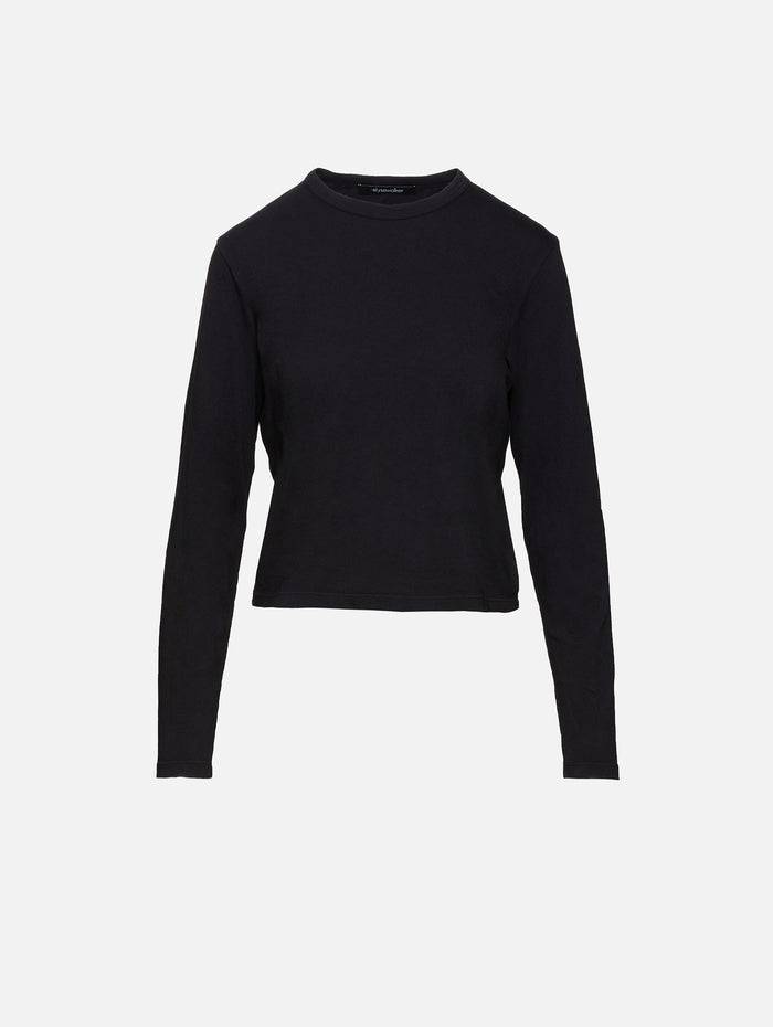 Carrie Long Sleeve Shirt,ELYSEWALKER LABEL,BLACK,Image 1
