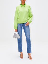 Summer Silk Blouse,ELYSEWALKER LABEL,SKY BLUE,Image 21