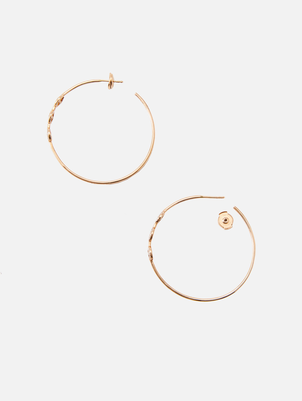 Tri-Link Hoops,HOORSENBUHS,ROSE GOLD,Image 3