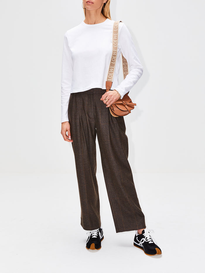 Carrie Long Sleeve Shirt,ELYSEWALKER LABEL,WHITE,Image 1