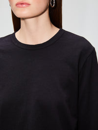 Carrie Long Sleeve Shirt,ELYSEWALKER LABEL,BLACK,Image 5