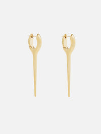 Medium Lola Needle Earring,MELISSA KAYE,YELLOW GOLD,Image 1