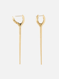 Lola Needle Earring,MELISSA KAYE,YELLOW GOLD,Image 4