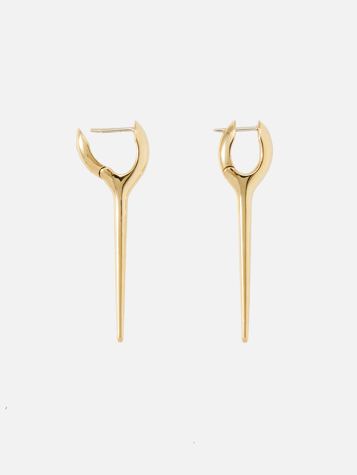 Medium Lola Needle Earring,MELISSA KAYE,YELLOW GOLD,Image 4