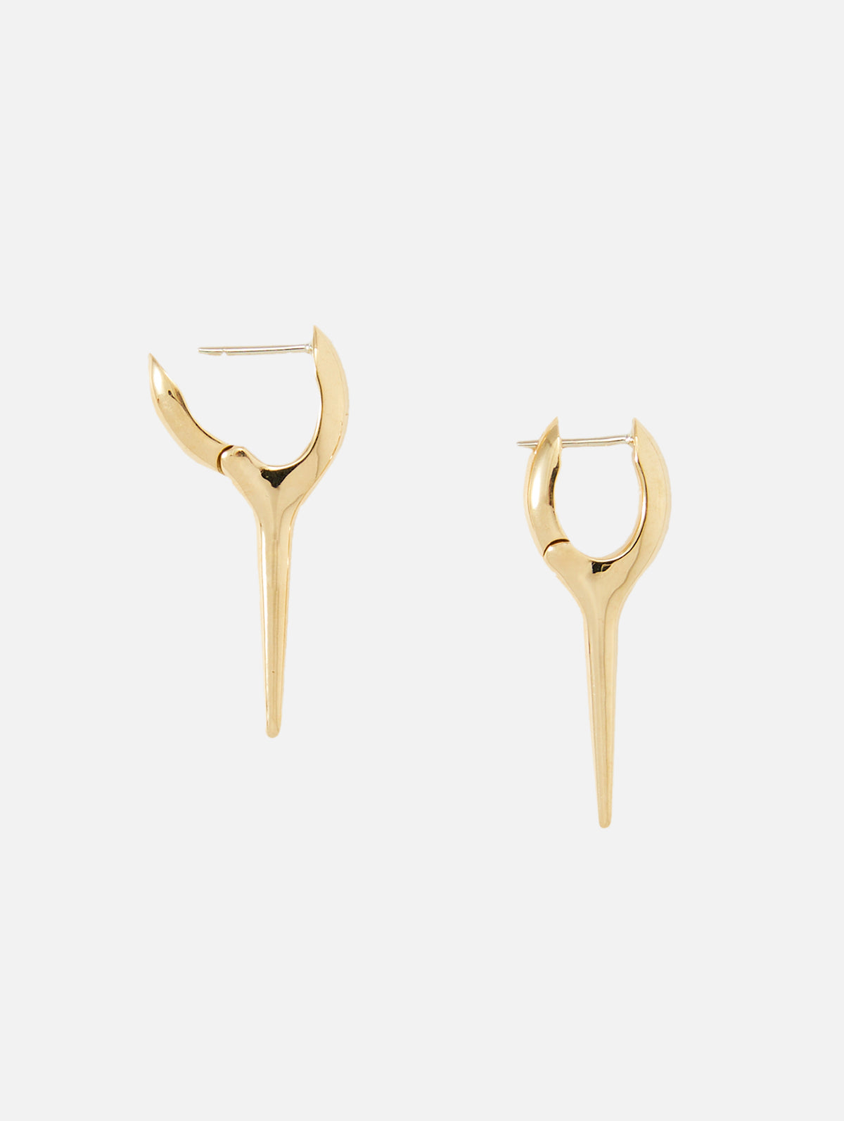 Small Lola Needle Earring,MELISSA KAYE,YELLOW GOLD,Image 4