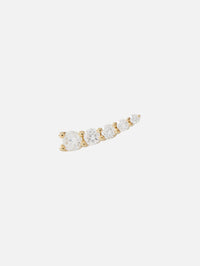 Graduated Diamond Crawler,THREE STORIES JEWELRY,YELLOW GOLD,Image 1