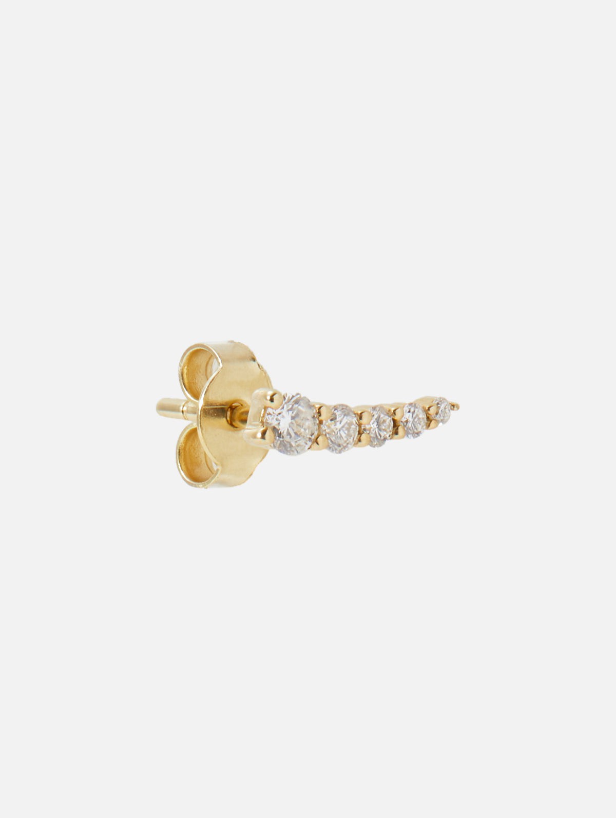 Graduated Diamond Crawler,THREE STORIES JEWELRY,YELLOW GOLD,Image 3