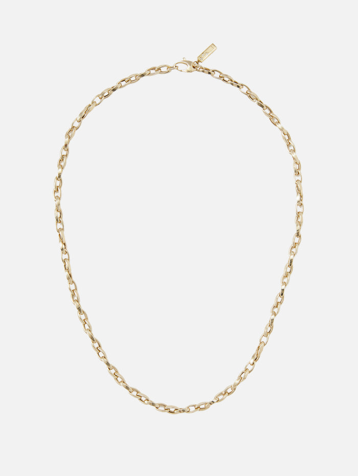 Twisted Oval Chain,THREE STORIES JEWELRY,YELLOW GOLD,Image 1
