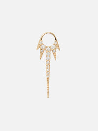 Single Long Love Explosion Starburst Charm,THREE STORIES JEWELRY,YELLOW GOLD,Image 1