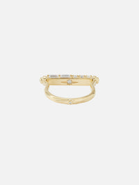 Show Your Love Engraved Narrow Flip Ring,THREE STORIES JEWELRY,YELLOW GOLD,Image 4