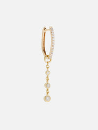 Classic Hammered Bezel Charms,THREE STORIES JEWELRY,YELLOW GOLD,Image 3