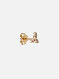 Three Stories Petal Studs,THREE STORIES JEWELRY,YELLOW GOLD,Image 3