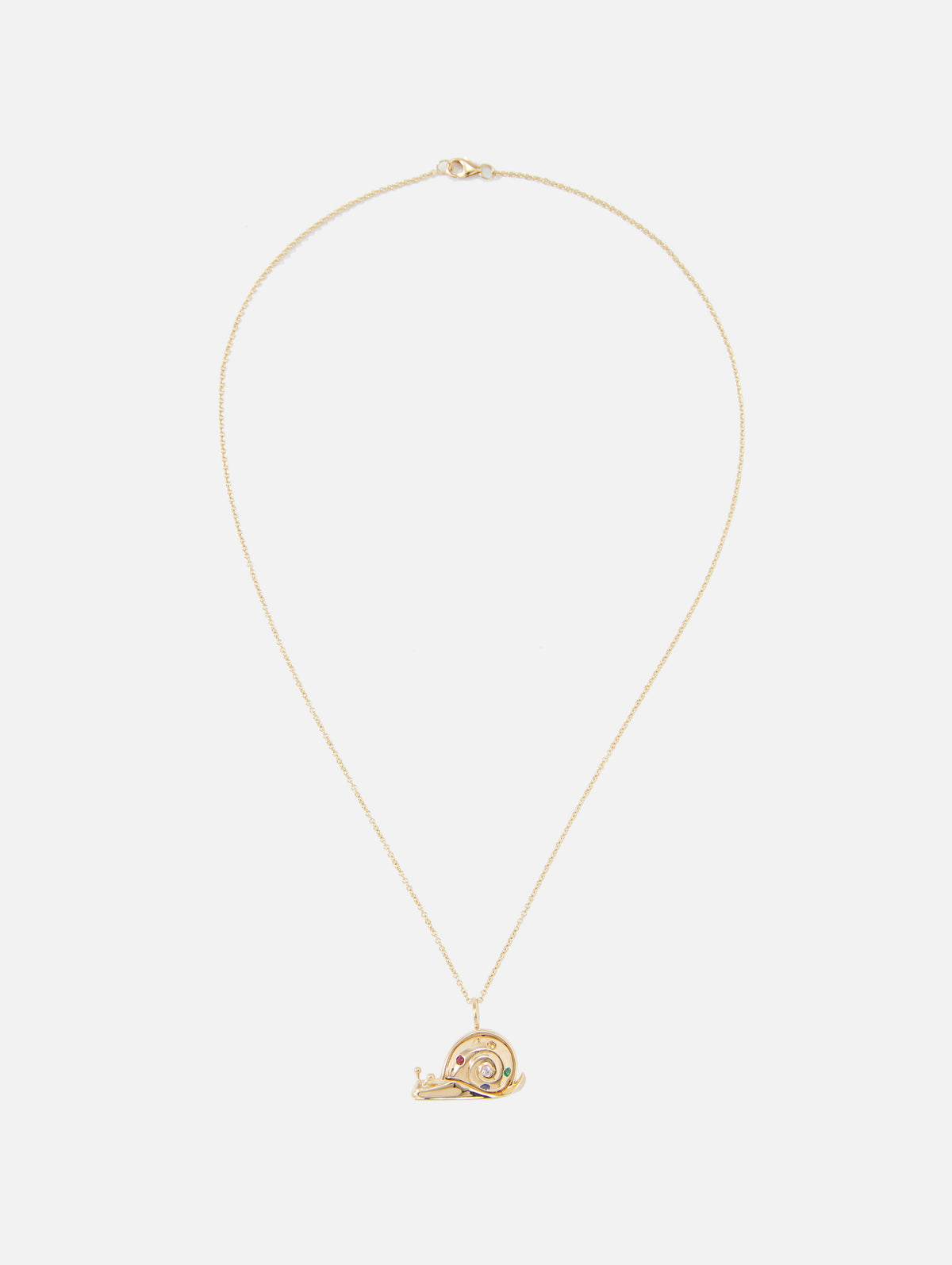 Small Gold Snail Pendant,BRENT NEALE,YELLOW GOLD,Image 3