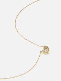 Small Love Explosion Heart Necklace,THREE STORIES JEWELRY,YELLOW GOLD,Image 4