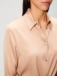 Summer Silk Blouse,ELYSEWALKER LABEL,SKY BLUE,Image 15