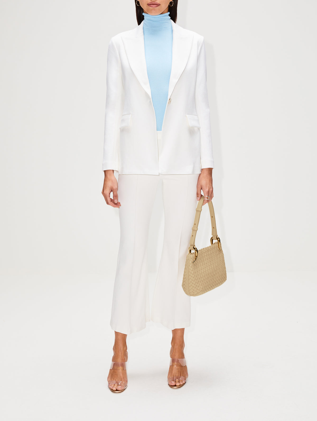 Peak Lapel Jacket,ROSETTA GETTY,BLACK,Image 7
