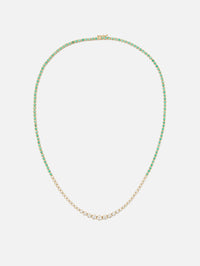 Ludis Tennis Necklace,RENVI,YELLOW GOLD,Image 1