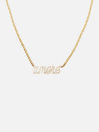 Amore Large La Firma Diamond Necklace,RENVI,YELLOW GOLD,Image 1