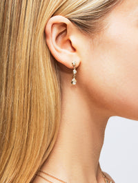 Sophia Diamond Teardrop Stud,JACQUIE AICHE,YELLOW GOLD,Image 2