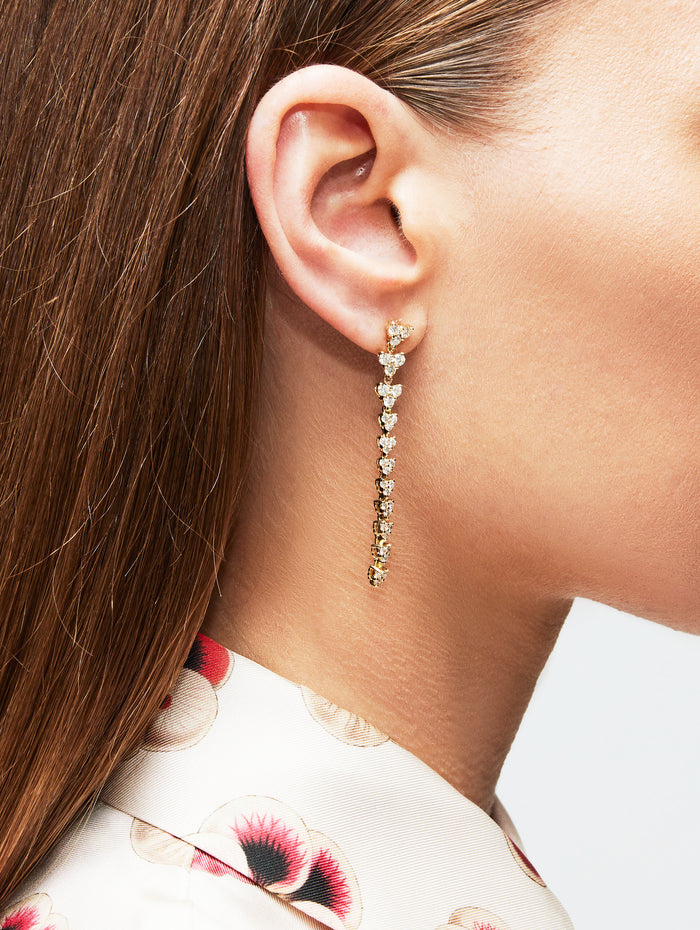 Liz Drop Earrings,JACQUIE AICHE,YELLOW GOLD,Image 1