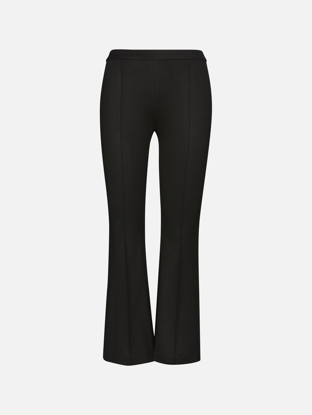 Pull On Cropped Flare Pant,ROSETTA GETTY,WHITE,Image 1