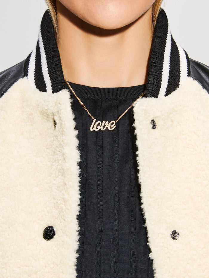 Love Small La Firma Diamond Necklace,RENVI,YELLOW GOLD,Image 1