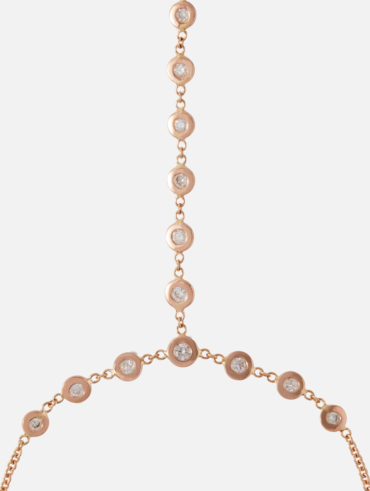 17 Diamond Finger Bracelet,JACQUIE AICHE,ROSE GOLD,Image 3