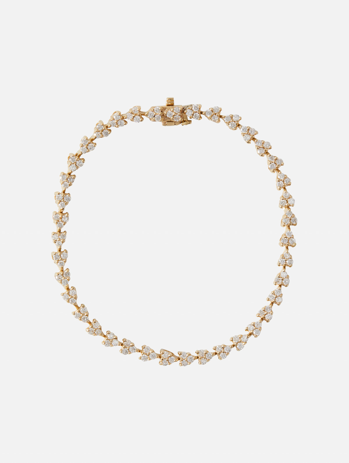 Lizzie Diamond Bracelet,JACQUIE AICHE,YELLOW GOLD,Image 3