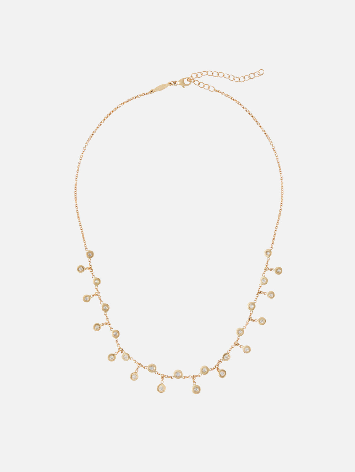 Diamond Shaker Necklace,JACQUIE AICHE,YELLOW GOLD,Image 1