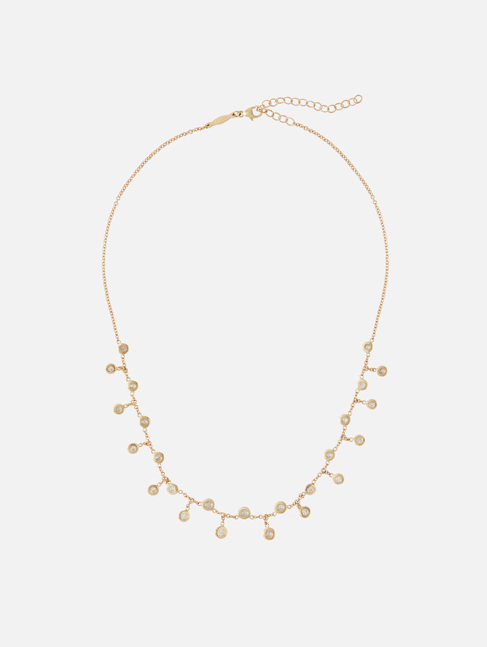 Diamond Shaker Necklace,JACQUIE AICHE,YELLOW GOLD,Image 1