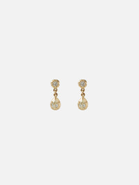 Sophie 1+1 Diamond Teardrop Stud,JACQUIE AICHE,YELLOW GOLD,Image 1
