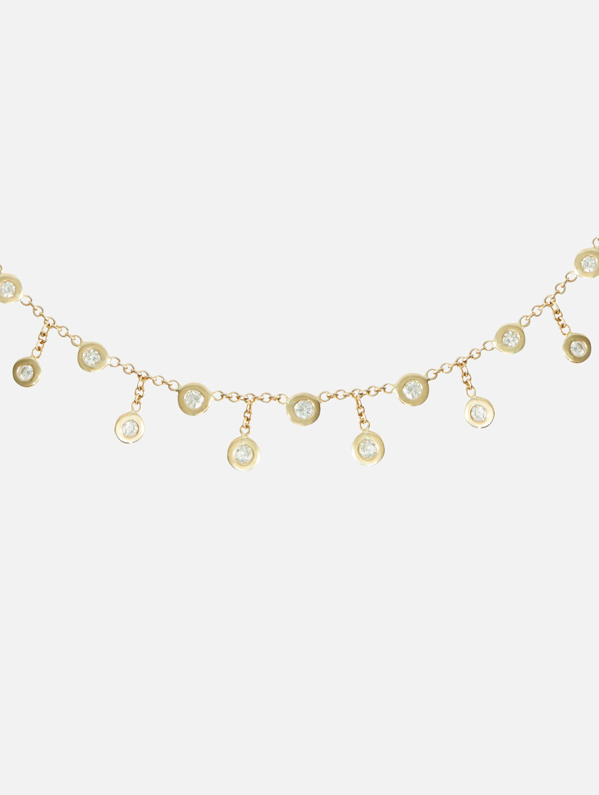 Diamond Shaker Necklace,JACQUIE AICHE,YELLOW GOLD,Image 3