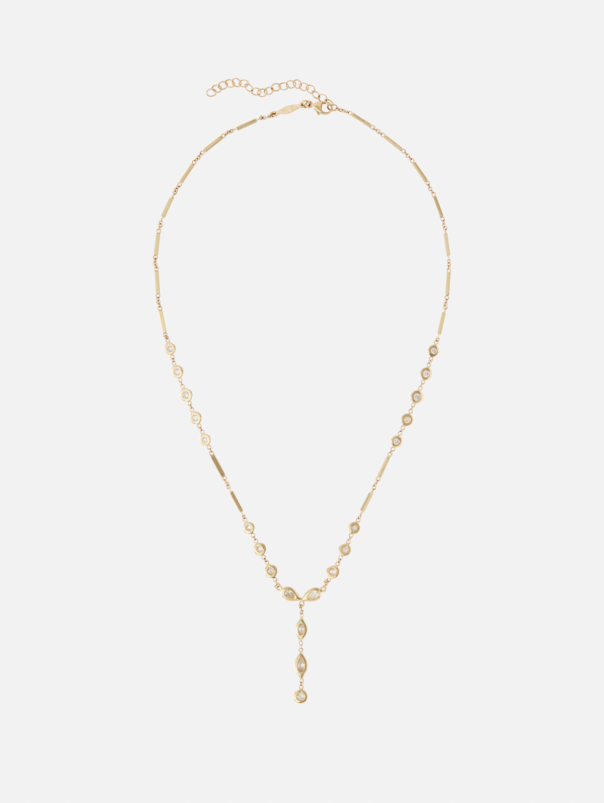 Hailey Diamond Necklace,JACQUIE AICHE,YELLOW GOLD,Image 1